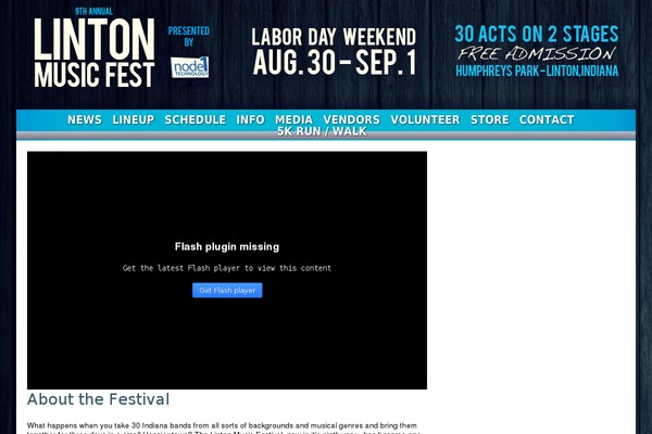 lintonmusicfest.com site used Valkano