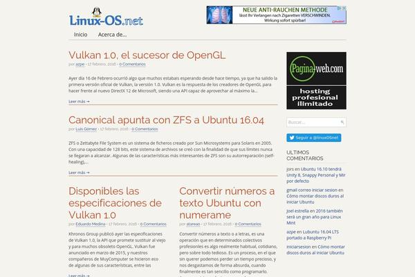 linux-os.net site used Presswork