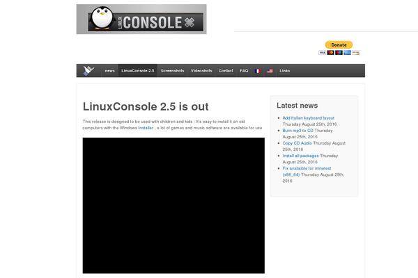linuxconsole.org site used Spacious2