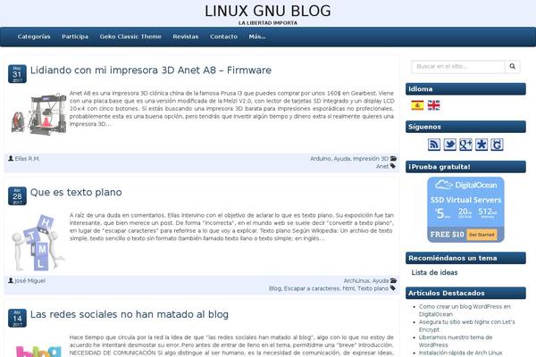 linuxgnublog.org site used Dentisti-clinic