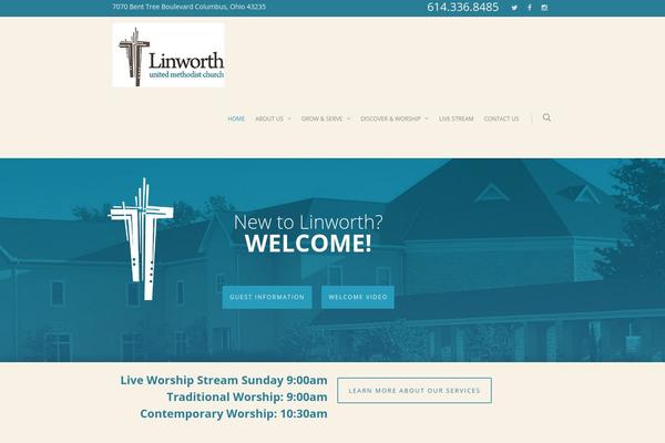 Church-emphasis theme site design template sample