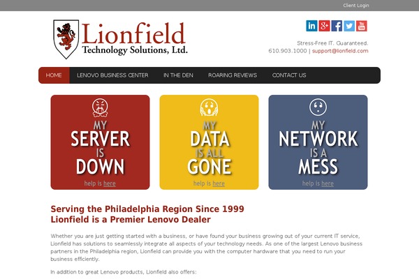 WordPress website example screenshot