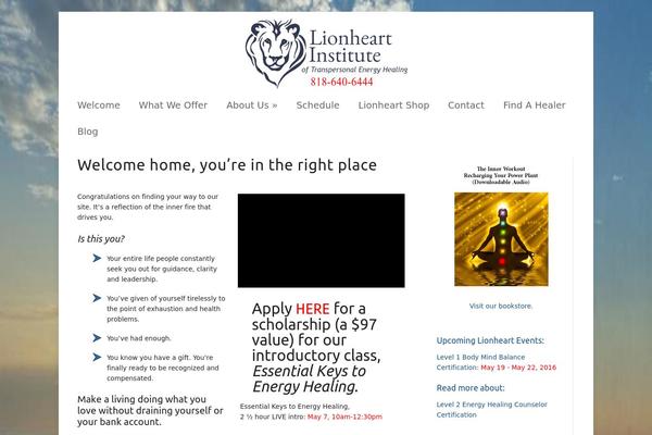 lionheartinstitute.com site used Livingos_mint