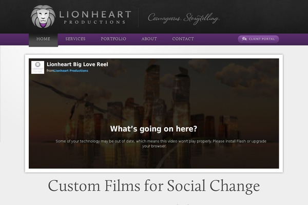 lionheartproductions.ca site used Lionheart