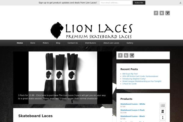 lionlaces.com site used Catch Evolution