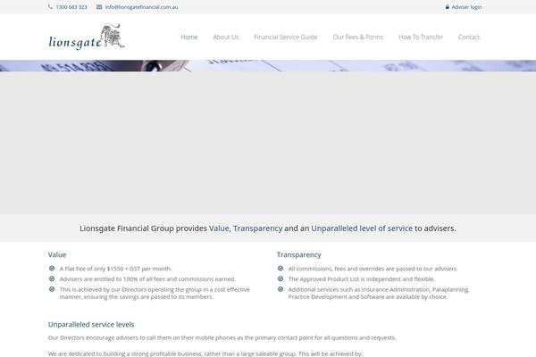 Impreza theme site design template sample