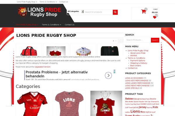 Alpha Store theme site design template sample