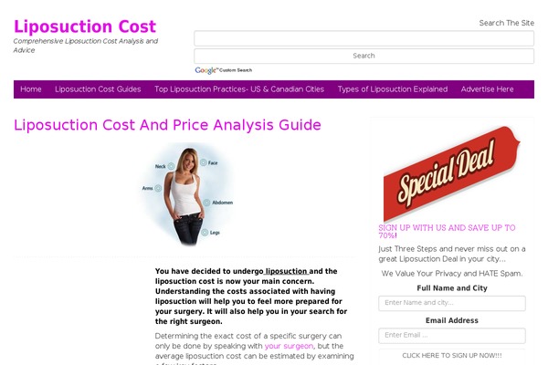 liposuctioncostj.com site used Amatheme