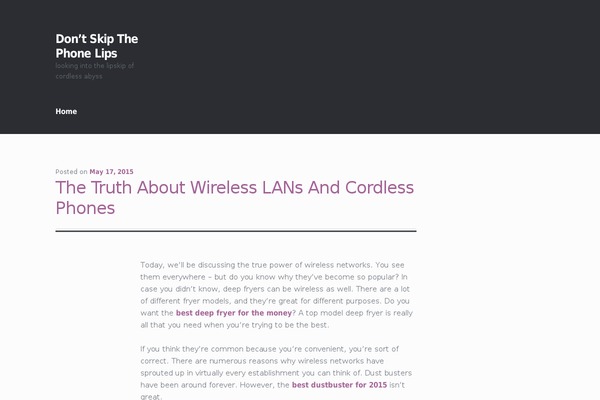 WordPress website example screenshot