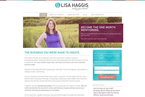 PageLines theme site design template sample