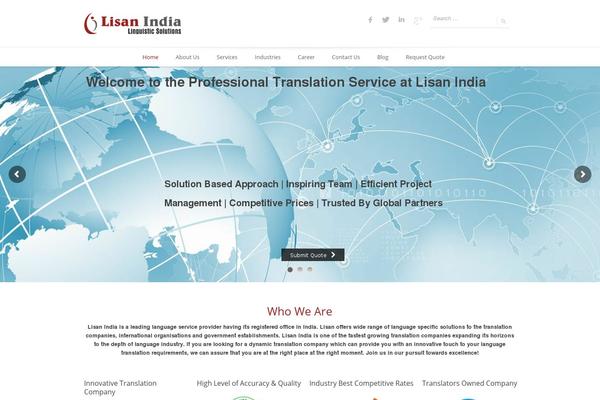 lisanindia.com site used Lisanindia