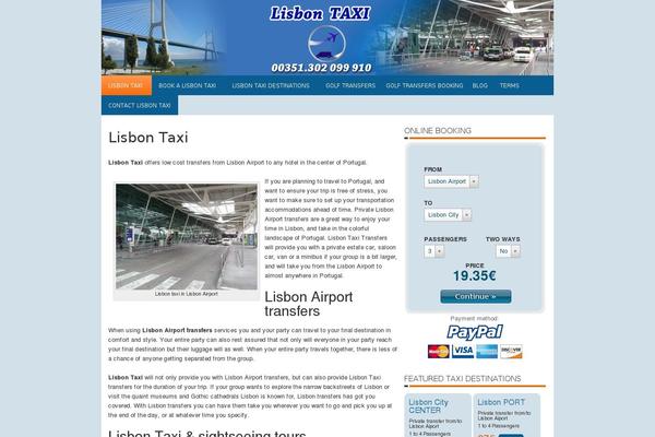 Site using Lct-airport-transfers plugin