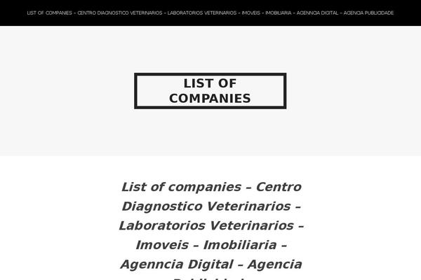 WordPress website example screenshot