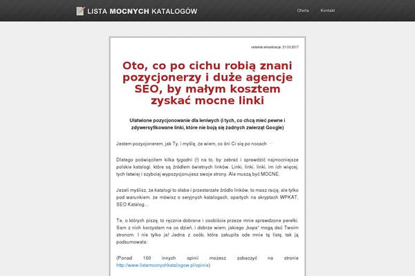 listamocnychkatalogow.pl site used Paradox