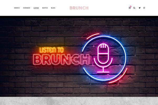 listentobrunch.com site used La-zyra