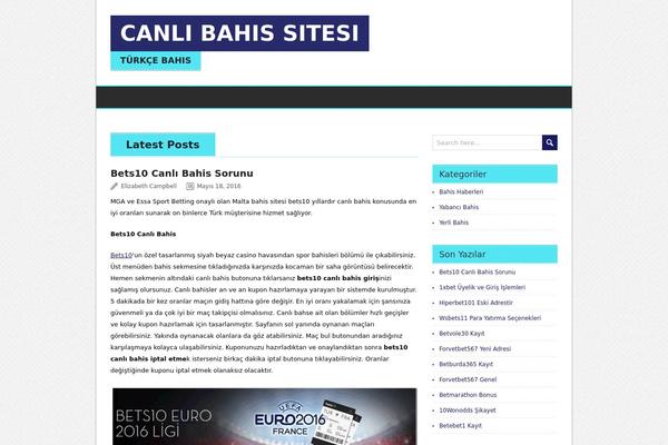 WordPress website example screenshot