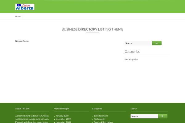 Business Directory theme site design template sample