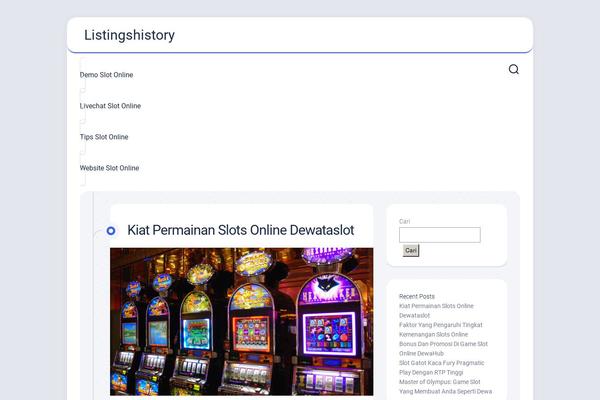 listingshistory.com site used ColorMag