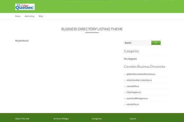 Business Directory theme site design template sample