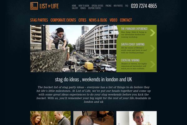 listoflife.com site used Airpress