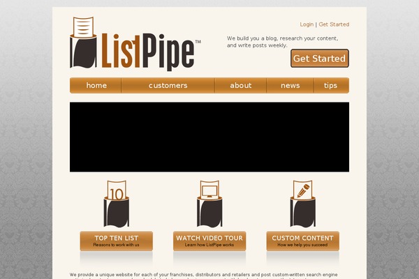 listpipe.com site used Listpipe