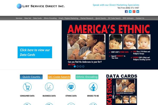 listservicedirect.com site used Interface