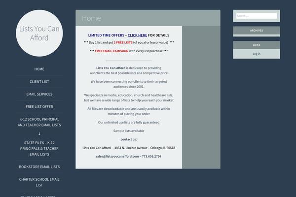 Flounder theme site design template sample