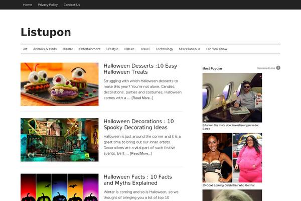 listupon.com site used Genesis