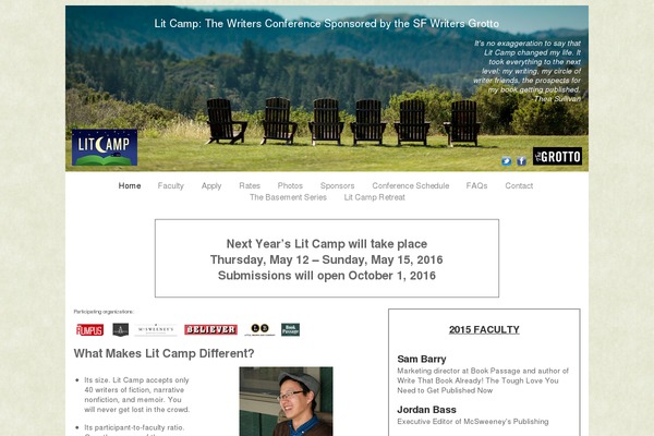 litcampwriters.org site used Litcamp