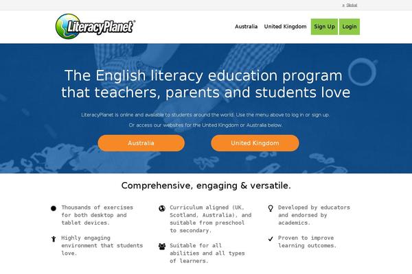 literacyplanet.com site used Lp-theme-child
