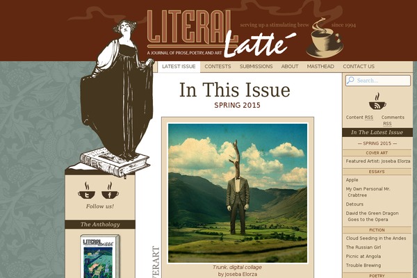 literal-latte.com site used Latte_theme
