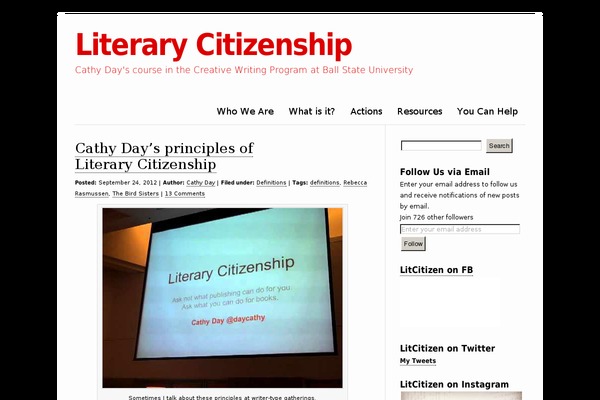 WordPress website example screenshot