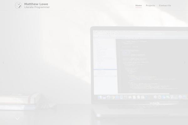 Corpus theme site design template sample