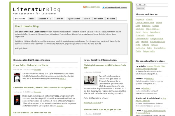 literatur-blog.at site used Literatur3.35