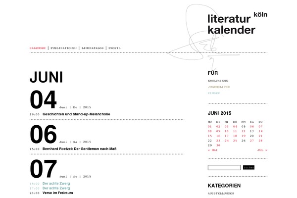 literaturkalender-koeln.de site used Literaturkalender
