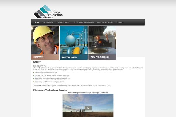 lithiumexplorationgroup.com site used Theme987