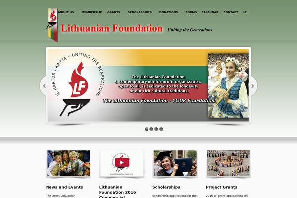 lithuanianfoundation.org site used Prospect