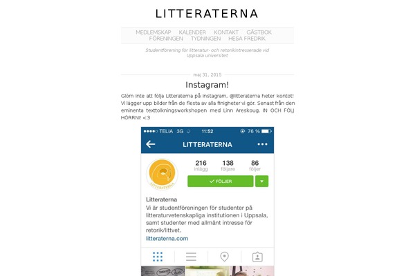 litteraterna.com site used Manifest