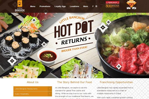 Site using Woo-food-menu plugin