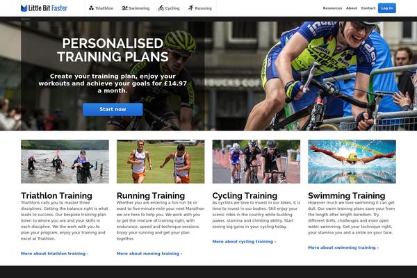 triathlon theme websites examples
