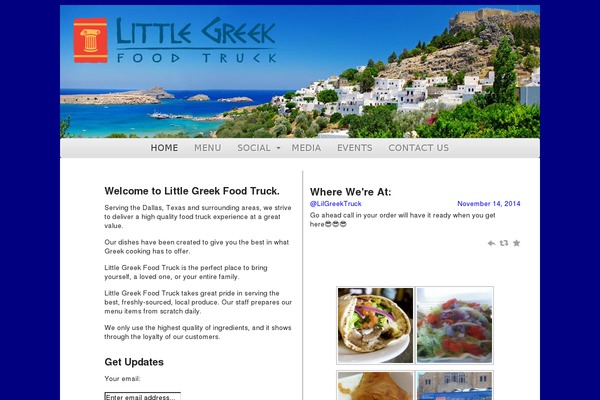 littlegreekfoodtruck.com site used Littlegreekfoodtruck