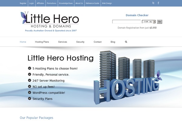 littleherohosting.com site used Little-hero-hosting