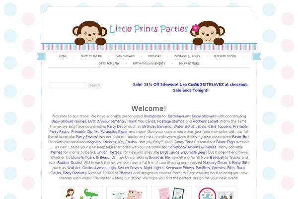 littleprintsparties.com site used Sugar-and-spice-child
