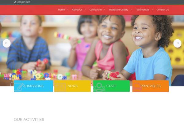 Babykids theme site design template sample