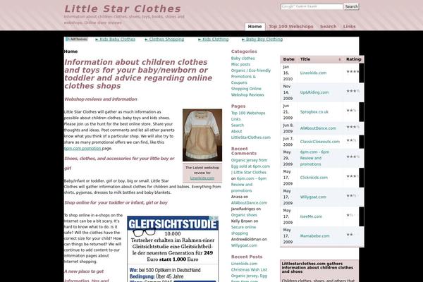 littlestarclothes.com site used Padangan