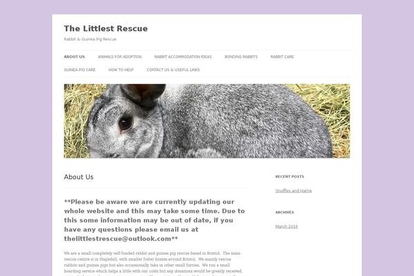 Twenty Twelve theme site design template sample