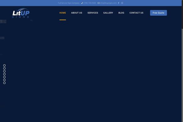 litupsigns.com site used Litup-child