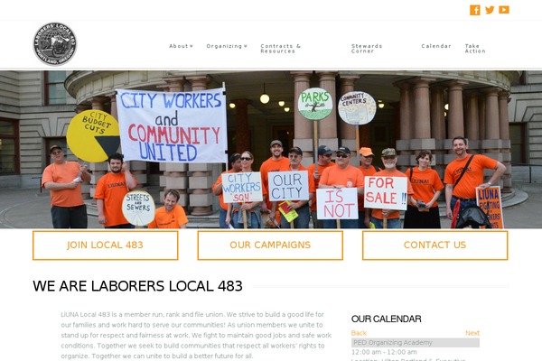 WordPress website example screenshot