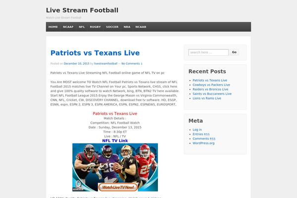 Twenty Ten theme site design template sample