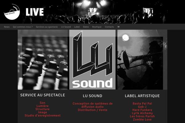 liveacousticproduction.com site used Avada Child Theme